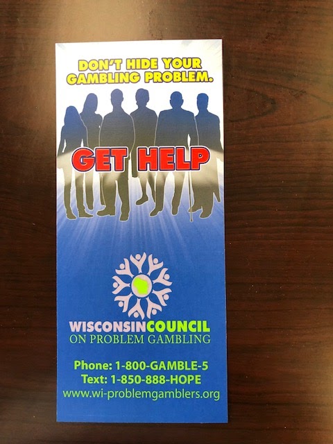 Don't Hide Your Gambling Problem Information Card